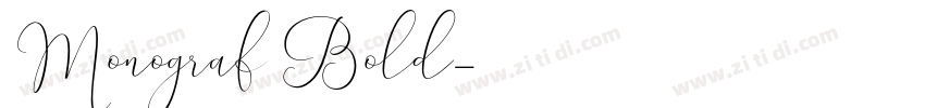 Monograf Bold字体转换
